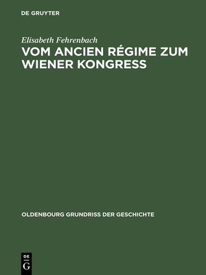 cover image of Vom Ancien Régime zum Wiener Kongress